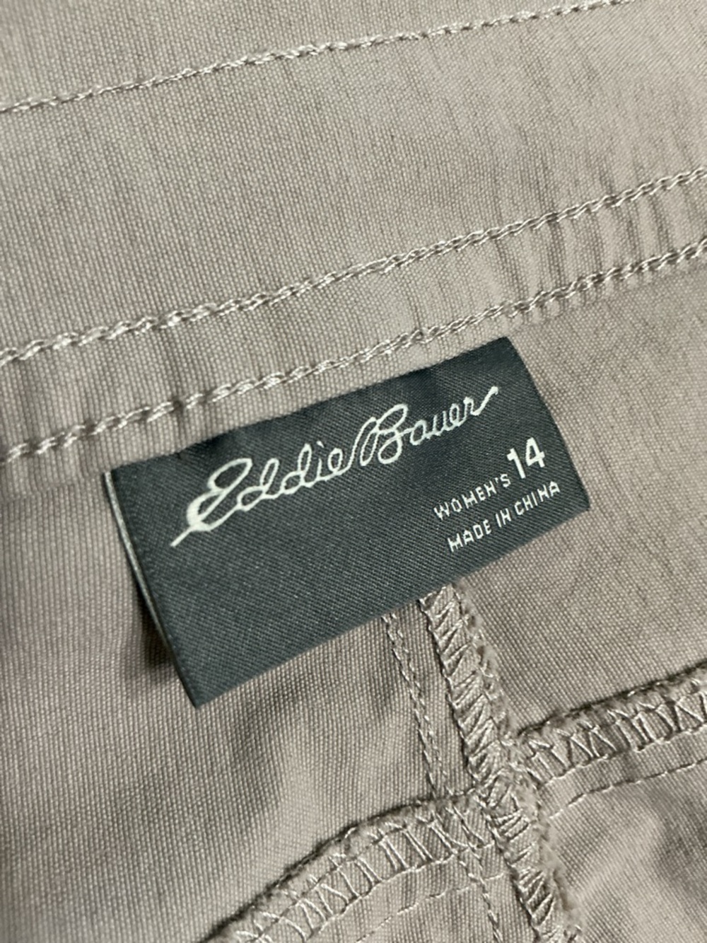 Eddie Bauer Women's Cargo Shorts in Taupe - Picture 2 of 4